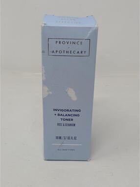 Province Apothecary Invigorating + Balancing Toner w Rose & Geranium 3.7 oz